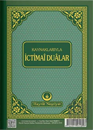 Kaynaklarıyla İctimai Dualar (Büyük Cep Boy) | Kitap Ambarı