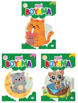 Kedi Boyama Seti (3 Kitap) | Kitap Ambarı