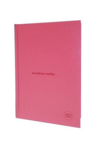 Kendime Notlar Arda Erel Defter (Pembe Ciltli) | Kitap Ambarı