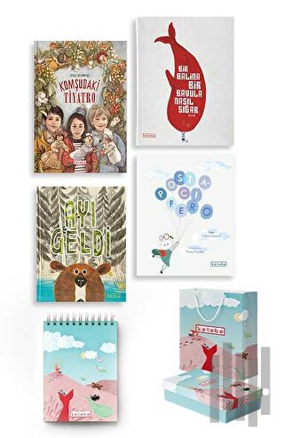 Ketebe Çocuk Set 2 (4 Kitap Takım + Çanta Kutu ve Defter Hediyeli) (Ci