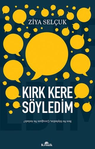 Kırk Kere Söyledim | Kitap Ambarı