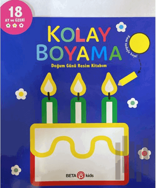 Kolay Boyama Doğum Günü Resim Kitabım | Kitap Ambarı