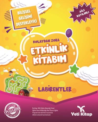 Kolaydan Zora Etkinlik Kitabım - Labirentler | Kitap Ambarı