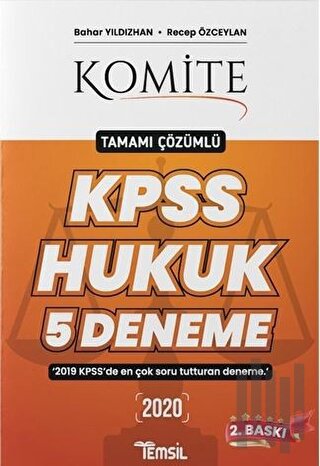 Komite KPSS Hukuk Tamamı Çözümlü 5 Deneme | Kitap Ambarı