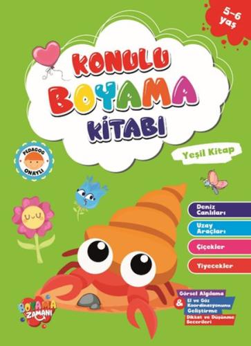 Konulu Boyama Serisi - Yeşil Kitap 5-6 Yaş | Kitap Ambarı