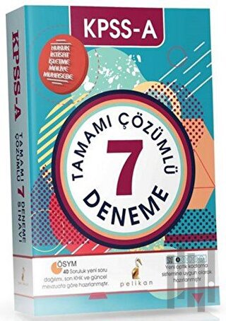 KPSS A Grubu Tamamı Çözümlü 7 Deneme 2017 | Kitap Ambarı