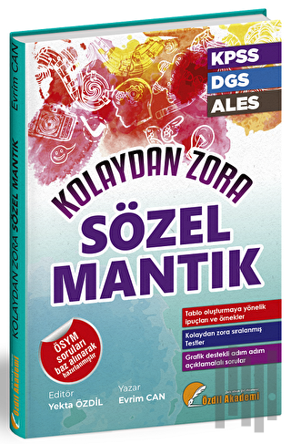 KPSS DGS ALES Sözel Mantık Kolaydan Zora Soru Bankası | Kitap Ambarı