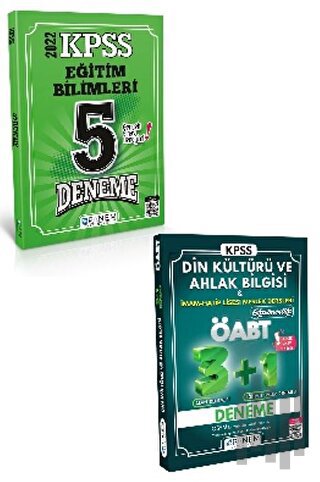 KPSS Eğitim Bilimleri 5 Deneme +ÖABT Din Kültürü ve Ahlak Bilgisi 3+1 