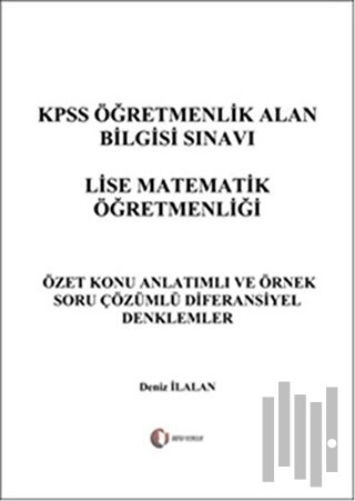 KPSS Öğretmenlik Alan Bilgisi Sınavı Lise Matematik Öğretmenliği - Dif