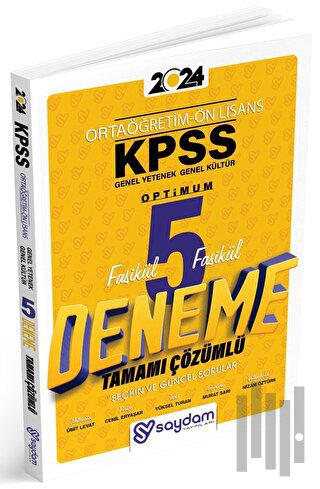 KPSS Ortaöğretim Önlisans Genel Yetenek Genel Kültür 5'li Çözümlü Dene