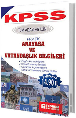 KPSS Tüm Adaylar İçin Pratik Anayasa ve Vatandaşlık Bilgileri | Kitap 