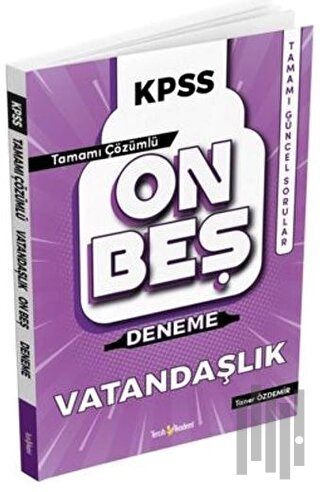 KPSS Vatandaşlık Tamamı Çözümlü 15 Deneme | Kitap Ambarı