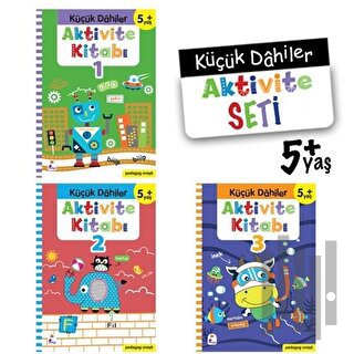 Küçük Dahiler Aktivite Seti : 5 + Yaş (3 Kitap Takım) | Kitap Ambarı