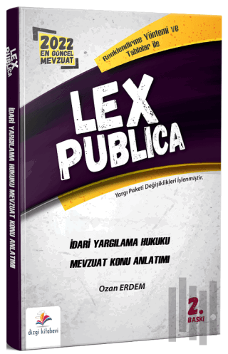 Lex Publica Hakimlik İdari Yargılama Hukuku Mevzuat Konu Anlatımı | Ki