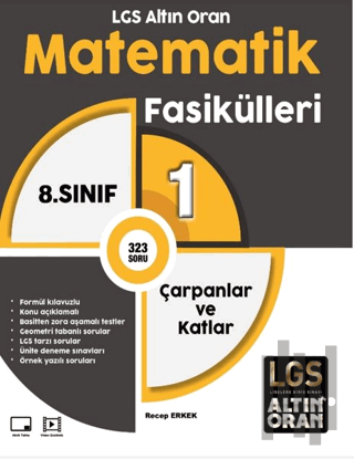 LGS Altın Oran Matematik Fasikülleri 1 Çarpanlar ve Katlar | Kitap Amb