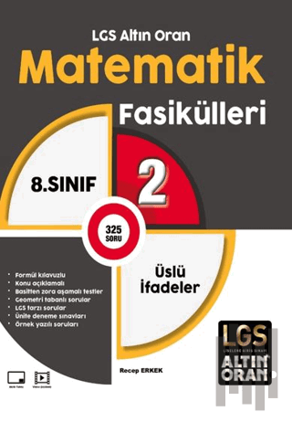 LGS Altın Oran Matematik Fasikülleri 2 Üslü İfadeler | Kitap Ambarı