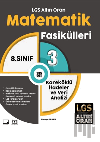 LGS Altın Oran Matematik Fasikülleri 3 Kareköklü İfadeler ve Veri Anal