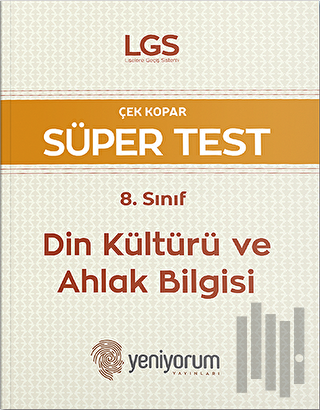 LGS Çek Kopar Süper Test 8. Sınıf Din Kültürü ve Ahlak Bilgisi | Kitap