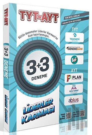 Liderler Karması TYT AYT 3+3 Deneme Seti | Kitap Ambarı