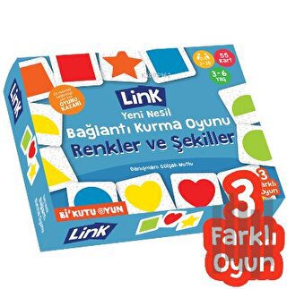 Link - Bağlantı Kurma Oyunu: Renkler ve Şekiller | Kitap Ambarı