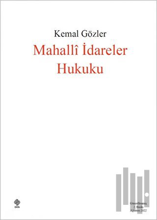 Mahalli İdareler Hukuku | Kitap Ambarı