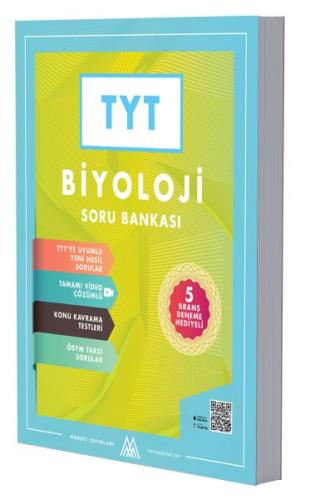 TYT Biyoloji Soru Bankası 5 Deneme Hediyeli-Video Çözümlü | Kitap Amba