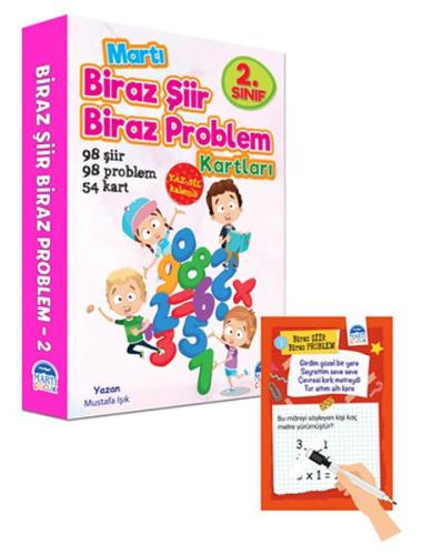 2. Sınıf Biraz Şiir Biraz Problem Kartları - Yaz Sil Kalemli | Kitap A