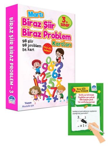 3. Sınıf Biraz Şiir Biraz Problem Kartları - Yaz Sil Kalemli | Kitap A