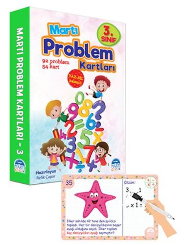 3. Sınıf Problem Kartları - Yaz Sil Kalemli | Kitap Ambarı