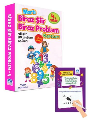 4. Sınıf Biraz Şiir Biraz Problem Kartları - Yaz Sil Kalemli | Kitap A