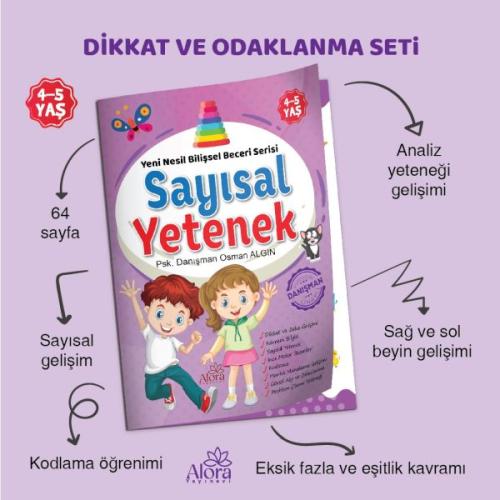 Sayısal Yetenek Matematik Bilişsel Beceri Serisi 4-5 Yaş | Kitap Ambar