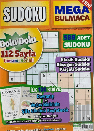 Maxi Sudoku Mega Bulmaca 2024-03 | Kitap Ambarı