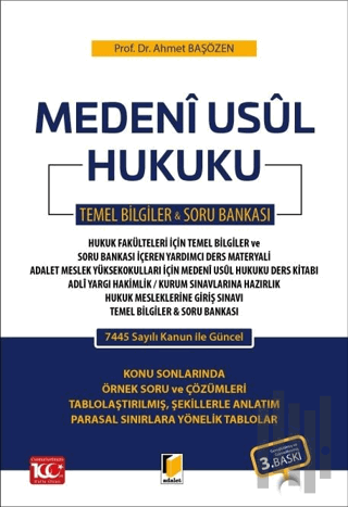 Medeni Usul Hukuku Temel Bilgiler - Soru Bankası | Kitap Ambarı