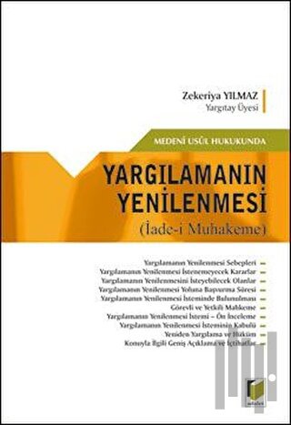 Medeni Usul Hukukunda Yargılamanın Yenilenmesi | Kitap Ambarı