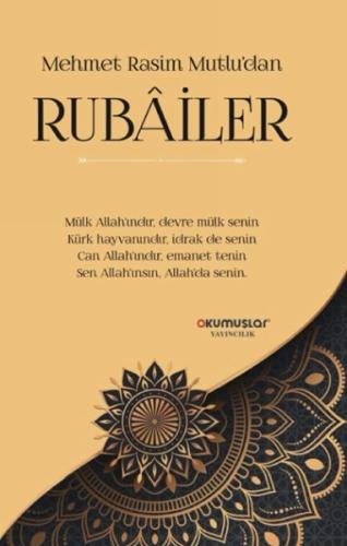 Mehmet Rasim Mutlu’dan Rubailer | Kitap Ambarı