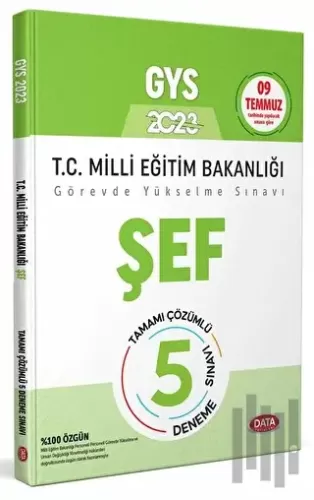 Milli Eğitim Bakanlığı Şef Tamamı Çözümlü GYS 5 Deneme Sınavı | Kitap 