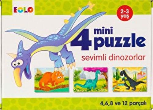 Mini Puzzle-Sevimli Dinozorlar | Kitap Ambarı