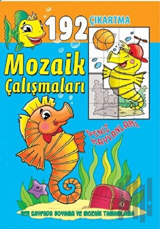 Mozaik Çalışmaları 192 Çıkartma - Deniz Hayvanları | Kitap Ambarı