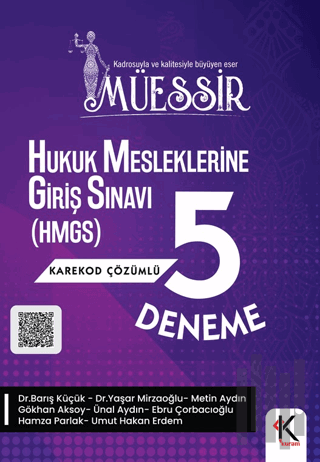 Müessir Hukuk Mesleklerine Giriş Sınavı (HMGS) 5 Deneme Karekod Çözüml