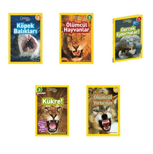 National Geographic Kids Ölümcül Hayvanlar Seti 5 Kitap | Kitap Ambarı