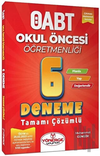 ÖABT Okul Öncesi Öğretmenliği 6 Deneme Çözümlü | Kitap Ambarı