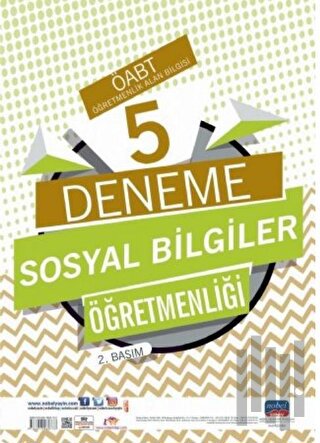 ÖABT Sosyal Bilgiler Öğretmenliği Öğretmenlik Alan Bilgisi 5 Deneme | 