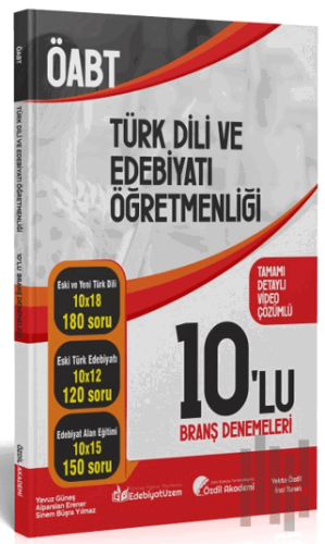 ÖABT Türk Dili ve Edebiyatı 10 Deneme Çözümlü | Kitap Ambarı