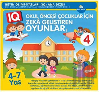 Okul Öncesi Çocuklar İçin Zeka Geliştiren Oyunlar - 4 | Kitap Ambarı