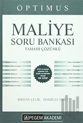 Optimus Maliye Soru Bankası Tamamı Çözümlü (Ciltli) | Kitap Ambarı