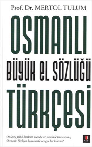 Osmanlı Büyük El Sözlüğü Türkçesi (Ciltli) | Kitap Ambarı