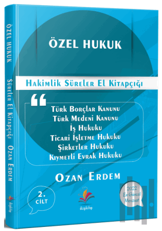 Özel Hukuk Hakimlik Süreler El Kitapçığı | Kitap Ambarı