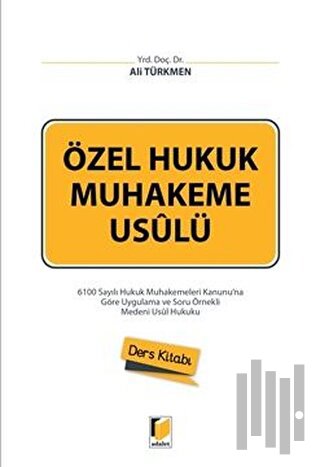 Özel Hukuk Muhakeme Usulü Ders Kitabı | Kitap Ambarı