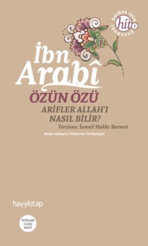 Özün Özü İbn Arabi | Kitap Ambarı