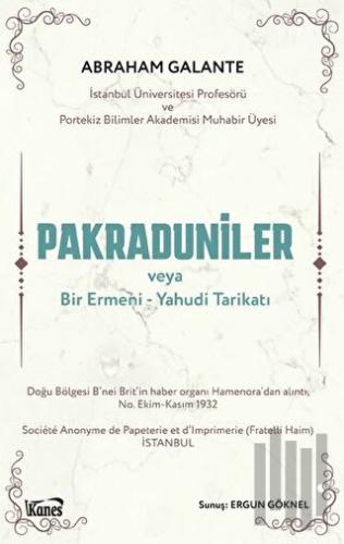 Pakraduniler veya Bir Ermeni-Yahudi Tarikatı | Kitap Ambarı